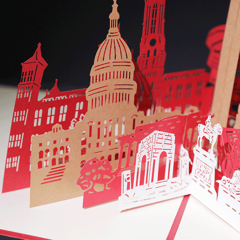 Custom Washington D.C. Landmark Pop-Up Card - Image 4