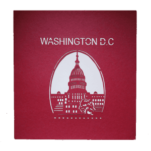 Custom Washington D.C. Landmark Pop-Up Card