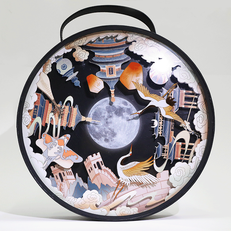 Customized Mid-Autumn Festival Themed Mooncake Gift Box - Image 3