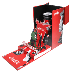 Coca-Cola Avengers Custom Pop-Up Gift Box