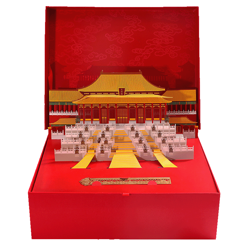 Custom Forbidden City-Themed Pop-Up Gift Box