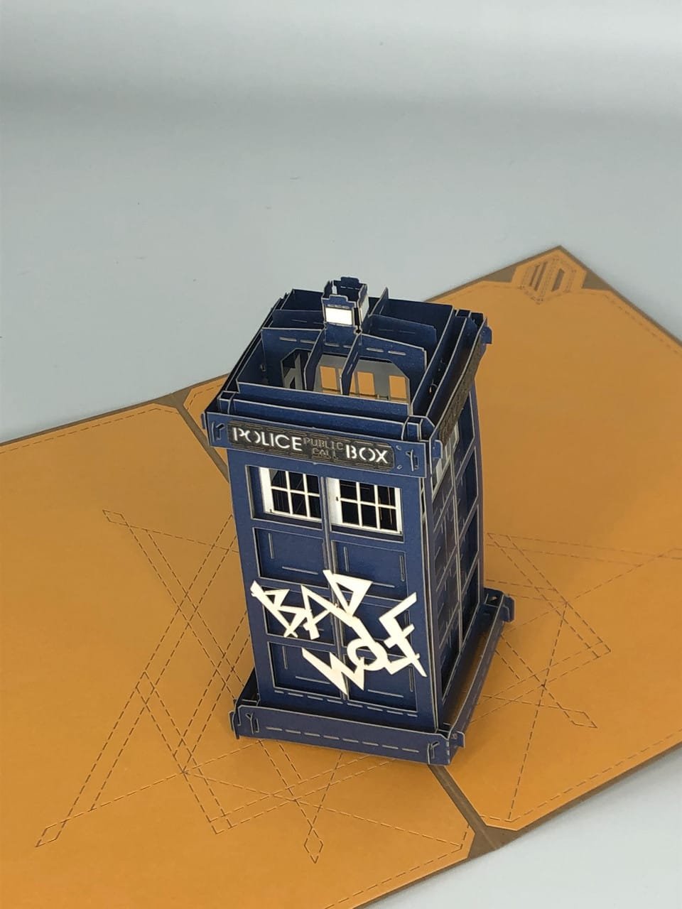 Doctor Who Popup Card with TARDIS and Daleks