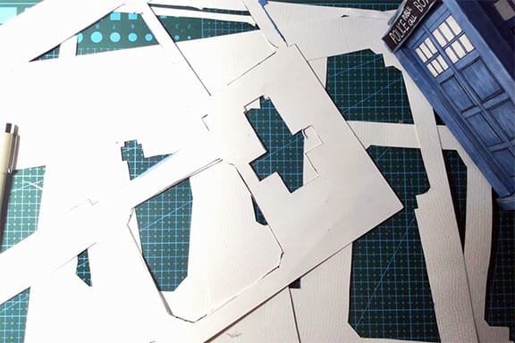 Designer Crafting Doctor Who 3D Cards
