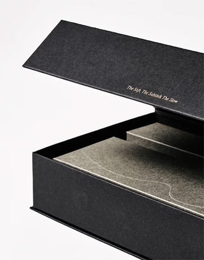 Matte Black Box with Gold Accents