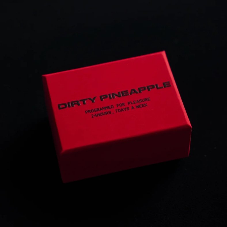 Red Rigid Gift Box Lid And Base Closed