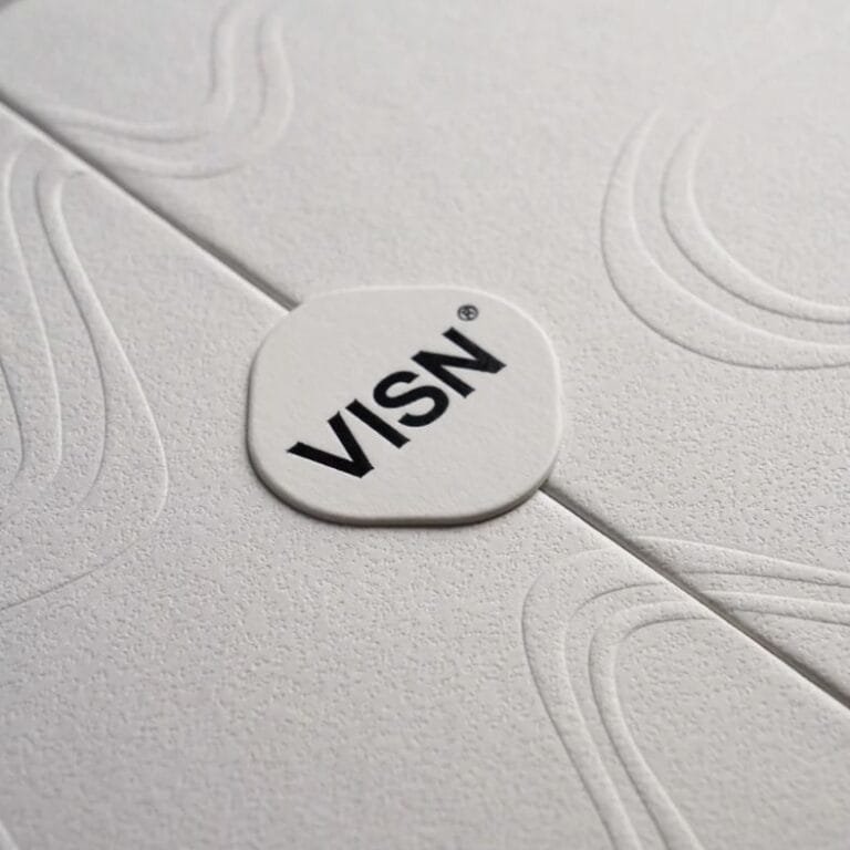 Embossed Texture Logo Detail Closeup