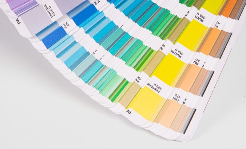 Pantone color card