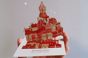 AR Greeting Card with Animated Visuals
