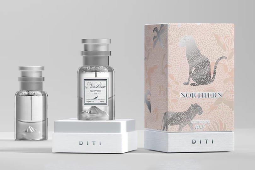 Elegant Custom Perfume Box with Metallic Finish