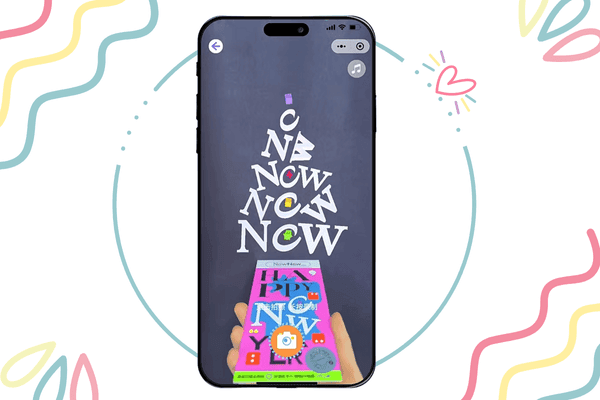 Greeting Card with AR Feature on Phone