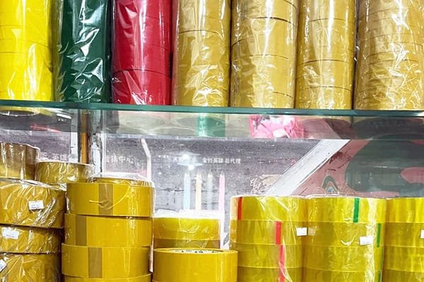 Packing Tape Rolls on Table