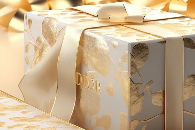 Sleek Perfume Gift Box with Ribbon Closure