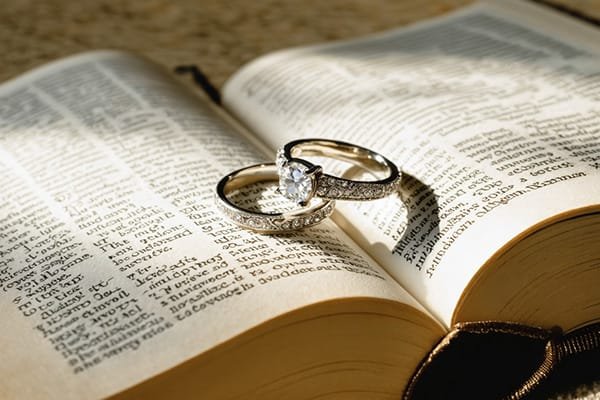 Wedding Ring on Open Bible