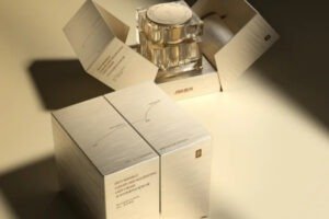 Premium skincare set packed in a magnetic rigid gift box